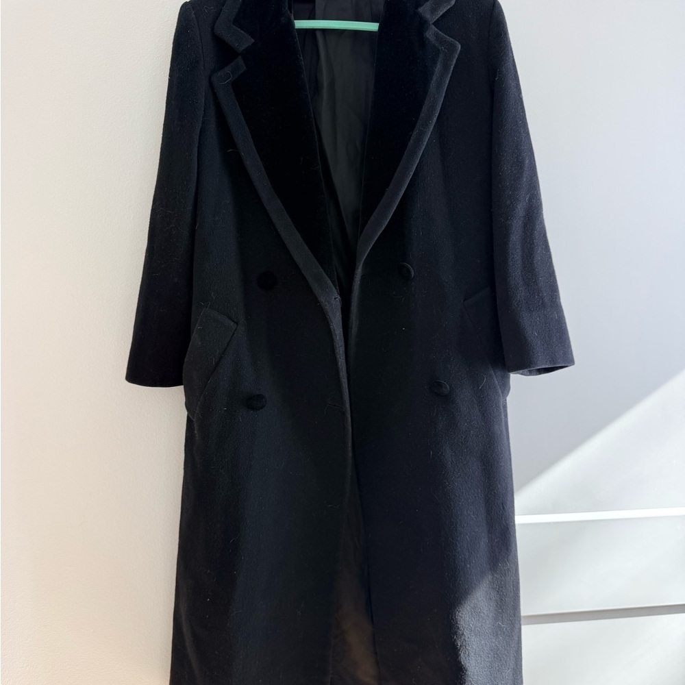 Talbots Classic Black Trench Coat